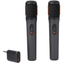 JBL, Microfone Sem Fio, PartyBox Wireless Mic, Par com Receptor – Preto