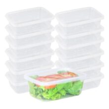 Jogo 10 Potes Para Alimentos 800ml Bpa Free Envio Imediato Transparete