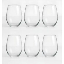 Jogo 6 Copos De Vidro 440ml Drinks Suco Amber Cor Transparente