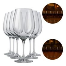 Jogo 6 Taças De Vinho Tinto Branco 300ml Titanium Gastro Cristal