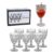 Jogo 6 Taças Vidro De Vinho / Água – Laradore Diamond 325ml