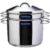 Jogo Cozi-Pasta Fundo Triplo com Alças, Tramontina, Solar 65500400, Inox, 24 cm
