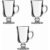 Jogo de Canecas Real de Vidro 230 ml Com 3 Unidades