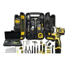 Jogo De Ferramentas 169 Peças Maleta Furadeira Parafusadeira