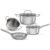 Jogo de Panelas Brinox Aço Inoxidável Fundo Triplo 4 Peças Jasmin com Indução Inox