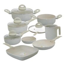 Jogo De Panelas Casambiente 8 Peças Revestimento Cerâmico Antiaderente