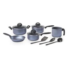 Jogo De Panelas Ceramic Life Suprema Jeans 8 Peças Brinox