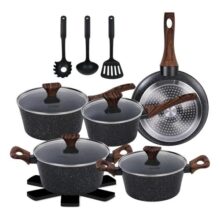 Jogo De Panelas Cerâmica Antiaderente Gas Indução 13 Peças