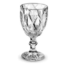 Jogo De Taças Diamond Cristal Vidro Taça De Vinho 340 Ml 6 Peças Home Utilidades
