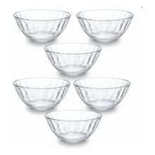 Jogo De Tigelas De Vidro Kit 6 Peças Para Sobremesa