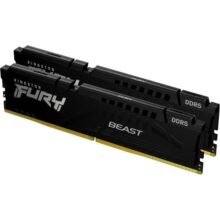 KF552C40BBK2-16 – Kit de módulos de memória de 16GB (2 x 8GB) DIMM DDR5 5200Mhz FURY Beast Black 125V 1Rx16 288 pinos para desktop/gamers