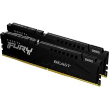 KF552C40BBK2-16 – Kit de módulos de memória de 16GB (2 x 8GB) DIMM DDR5 5200Mhz FURY Beast Black 1,25V 1Rx16 288 pinos para desktop/gamers