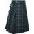 Kilt Masculino Escocês Utilitário Kilt Scottish Traditional Xadrez Saia Tartan Verde GG