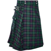 Kilt Masculino Escocês Utilitário Kilt Scottish Traditional Xadrez Saia Tartan Verde GG