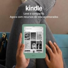 Kindle 16 GB (Última geração) – Leve e compacto, com tela antirreflexo, trocas de página mais rápidas, luz frontal ajustável e bateria de longa duração – Cor Verde