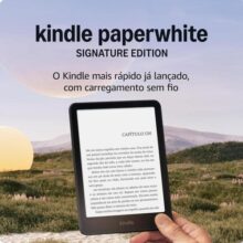 Kindle Paperwhite Signature Edition 32 GB (Última geração) – O Kindle mais rápido já lançado, com luz frontal autoadaptável, carregamento sem fio e bateria que dura semanas – Cor Preta Metálica