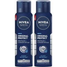 Kit 02 un. NIVEA Desodorante Antitranspirante Aerossol Original Protect 48h 150ml