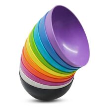 Kit 10 Bowls Potes Cumbucas Tigela Plastico Cozinha Cor Viva