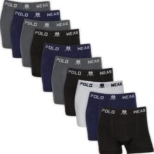 Kit 10 Cuecas Boxer Microfibra Polo Wear