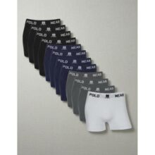 Kit 12 Cuecas Boxer Polo Wear