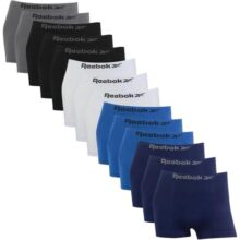 Kit 14 Cuecas Boxer Reebok Masculina Microfibra Classic Sortido (BR, Alfa, P, Regular, Multicolorido)
