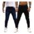 Kit 2 Calça Jeans Masculina Preta Azul Direto Fabrica Slim