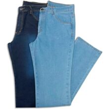 Kit 2 Calças Jeans Masculina Tradicional, Tamanhos 36 Ao 48