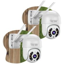 Kit 2 Câmera Ip Icsee Prova D’água Infravermelho Externa Wifi – Bahrein