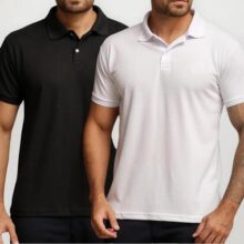 Kit 2 Camisa Polo Piquet Masculina Casual Premium