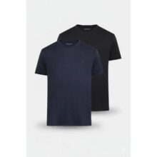 Kit 2 Camisetas Aramis Básicas Preto E Marinho