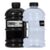 Kit 2 Garrafas Galão De Água Dagg Tank 2l Academia Treino Preto/cristal