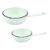 Kit 2 Panelas Papeiro Esmaltada 1,1 Litros Branco Metallouça