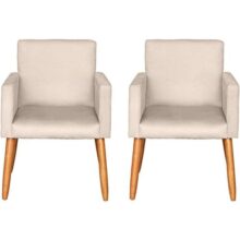 Kit 2 Poltronas Cadeira Decorativa