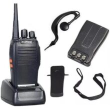 Kit 2 Rádio Comunicador Walk Talk Baofeng 777s Com Fone