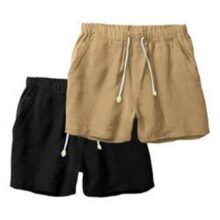 Kit 2 Short Bermuda Linho Masculino Praia Mauricinho Premium