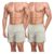 Kit 2 Short De Linho Masculino Básico Mauricinho Premium