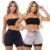 Kit 2 Short Duplo Compreensão Fitness Bermuda Feminino