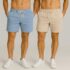Kit 3 Shorts Linho Bermuda Masculina Estilo Urbano Cadarço