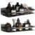Kit 2 Suporte Porta Shampoo Sabonete Banheiro Adesivo Parede Preto