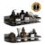 Kit 2 Suporte Porta Shampoo Sabonete Prateleira Banheiro Adesivo Parede Sem Furar Box Luxo Cor Preto Homeroarte