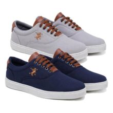 Kit 2 Tênis Polo Fran Sapatenis Masculino Casual Cano Baixo