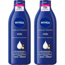 Kit 2Unid. Loção NIVEA Hidratante Milk Pele Seca a Extrasseca 400ml