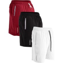 Kit 3 Bermuda Esportiva Masculina Tactel Com Elastano Shorts Com Bolso Anti Areia, Tamanhos P Ao GG ( Disponível Em 11 Opções)