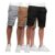 Kit 3 Bermuda Sarja Colorida Premium Masculino Diversa Cores