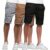 Kit 3 Bermuda Sarja Colorida Premium Masculino Diversa Cores
