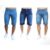 Kit 3 Bermudas Jeans Masculina Lycra Black Friday Top Show