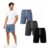 Kit 3 Bermudas Moletom Masculina Academia Para O Dia A Dia