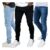 Kit 3 Calça Jeans Skinny Masculina Com Lycra Estica Muito