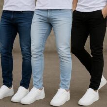 Kit 3 Calça Jeans Slim – Masculina