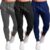 Kit 3 Calça Moletom Masculina Skinny Jogger Esportiva Treino